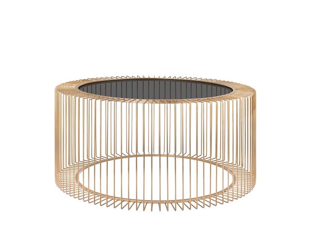 Riverdale - salontafel rocco goud 82cm - goud - afbeelding 4 van  8