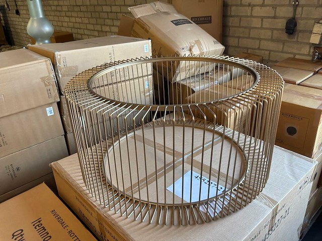 Riverdale - salontafel rocco goud 82cm - goud - afbeelding 5 van  15