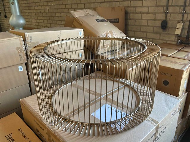 Riverdale - salontafel rocco goud 82cm - goud - afbeelding 6 van  15