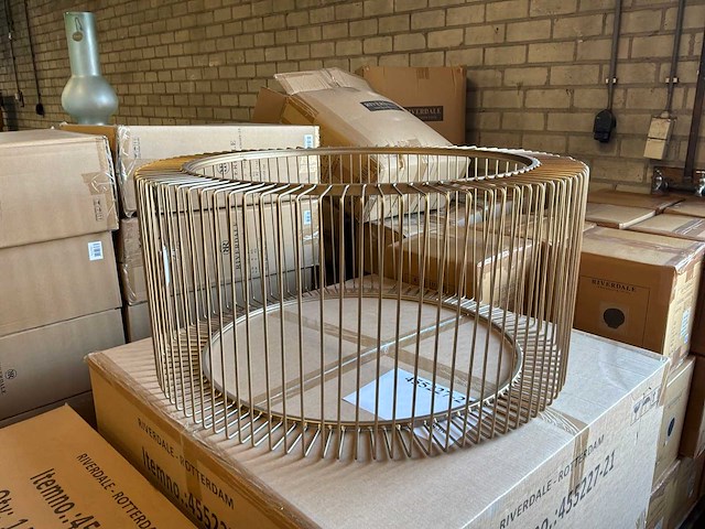 Riverdale - salontafel rocco goud 82cm - goud - afbeelding 7 van  15