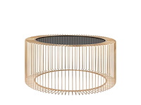 Riverdale - salontafel rocco goud 82cm - goud - afbeelding 8 van  15