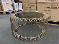 Riverdale - salontafel rocco goud 82cm - goud - afbeelding 1 van  12