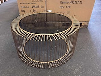 Riverdale - salontafel rocco goud 82cm - goud - afbeelding 6 van  12