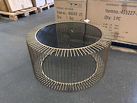 Riverdale - salontafel rocco goud 82cm - goud - afbeelding 9 van  12