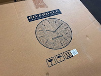 Riverdale - wandklok levy rond - ø50cm - goud (2x) - afbeelding 5 van  5
