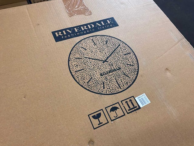 Riverdale - wandklok levy rond - ø50cm - goud (2x) - afbeelding 7 van  7