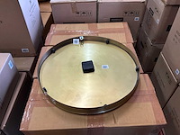 Riverdale - wandklok levy rond - ø50cm - goudprint - goud - afbeelding 5 van  8