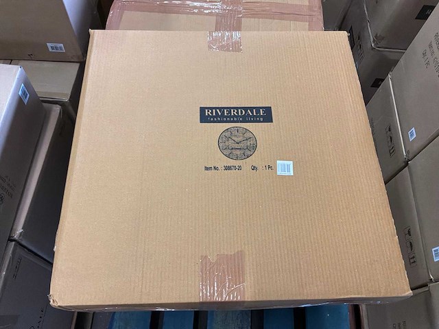Riverdale - wandklok levy rond - ø50cm - goudprint - goud - afbeelding 7 van  9