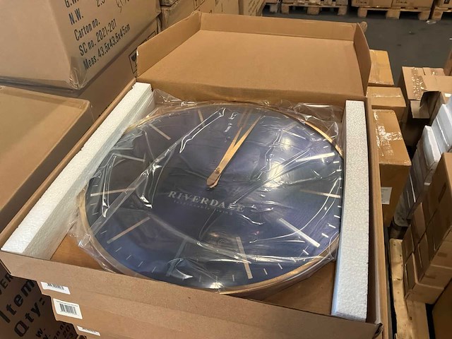 Riverdale - wandklok milena rond - ø40cm - violet - paars (2x) - afbeelding 2 van  5