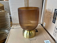 Riverdale - windlicht lois amber 24cm bruin (20x) - afbeelding 3 van  8