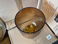 Riverdale - windlicht lois amber 24cm bruin (8x) - afbeelding 3 van  5