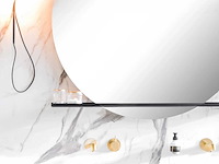 Riverdale 1901316 spiegelplanchetframe staal t.b.v. spiegel rond - afbeelding 1 van  2