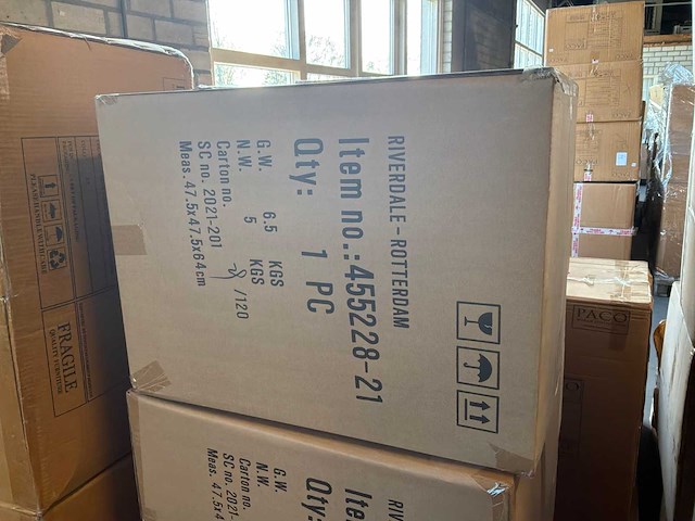 Riverdale bijzettafel rocco zwart 55 cm - afbeelding 1 van  1