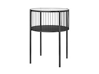 Riverdale bijzettafel rocco zwart 55 cm - afbeelding 1 van  2