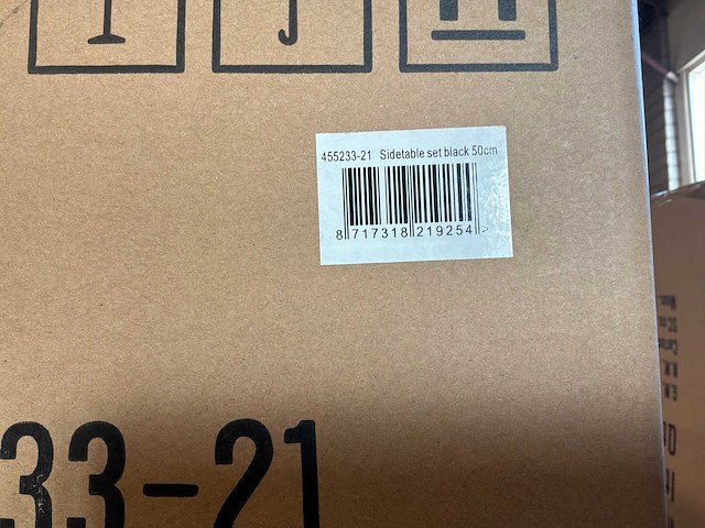 Riverdale bijzettafel romy zwart 50 cm (set van 2) (2x) - afbeelding 3 van  3