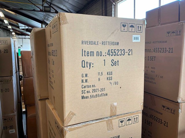 Riverdale bijzettafel romy zwart 50 cm (set van 2) - afbeelding 2 van  3