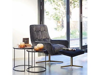 Riverdale bijzettafel romy zwart 50 cm (set van 2) - afbeelding 1 van  5