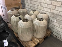 Riverdale flo windlicht 45cm - zand (8x) - afbeelding 1 van  1