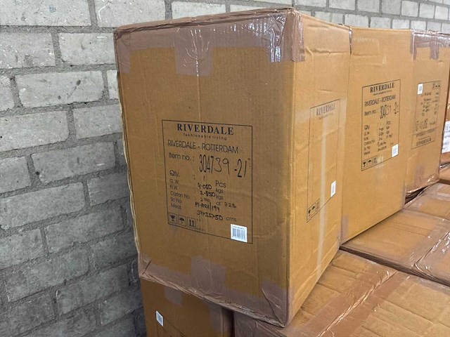 Riverdale flo windlicht 45cm - zand - afbeelding 2 van  10