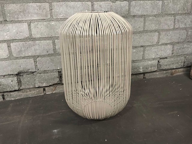 Riverdale flo windlicht 45cm - zand - afbeelding 4 van  10