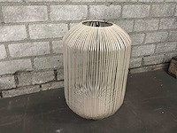 Riverdale flo windlicht 45cm - zand - afbeelding 6 van  10