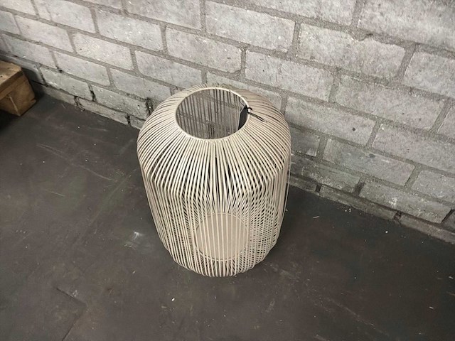 Riverdale flo windlicht 45cm - zand - afbeelding 8 van  10