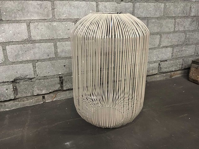 Riverdale flo windlicht 45cm - zand - afbeelding 1 van  2