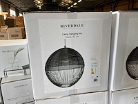 Riverdale hanglamp ise zwart 42 cm - afbeelding 2 van  5