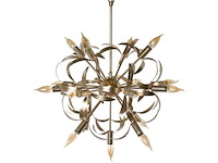 Riverdale hanglamp leafs zilver - afbeelding 1 van  3