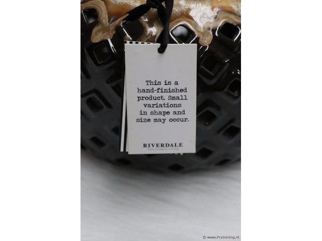 Riverdale hurricane brown waxinelichthouders - set van 2 stuks - afbeelding 2 van  8