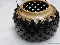 Riverdale hurricane brown waxinelichthouders - set van 2 stuks - afbeelding 5 van  8