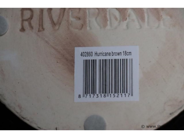 Riverdale hurricane brown waxinelichthouders - set van 2 stuks - afbeelding 8 van  8