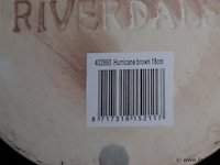 Riverdale hurricane brown waxinelichthouders - set van 2 stuks - afbeelding 8 van  8