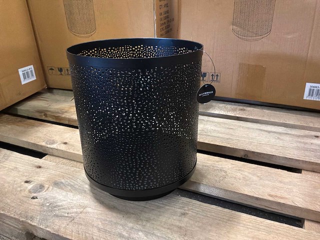 Riverdale hurricane windlicht zwart 24 cm (3x) - afbeelding 2 van  5