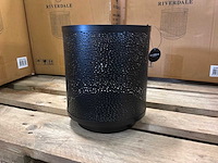 Riverdale hurricane windlicht zwart 24 cm (4x) - afbeelding 2 van  8