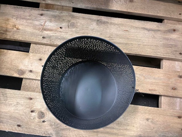 Riverdale hurricane windlicht zwart 24 cm (4x) - afbeelding 5 van  8