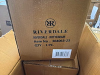 Riverdale hurricane windlicht zwart 24 cm (4x) - afbeelding 7 van  8