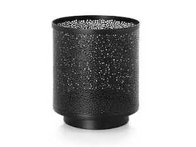 Riverdale hurricane windlicht zwart 24 cm (4x) - afbeelding 8 van  8