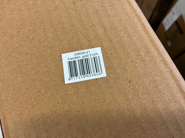 Riverdale kandelaar lue goud 21 cm (12x) - afbeelding 7 van  7