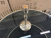 Riverdale kandelaar lue goud 21 cm (6x) - afbeelding 5 van  6