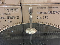 Riverdale kandelaar lue goud 21 cm (6x) - afbeelding 3 van  4