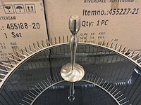 Riverdale kandelaar lue goud 26 cm (6x) - afbeelding 1 van  8