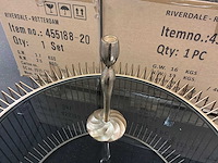 Riverdale kandelaar lue goud 26 cm (6x) - afbeelding 2 van  4