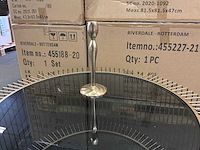 Riverdale kandelaar lue goud 26 cm (6x) - afbeelding 2 van  8