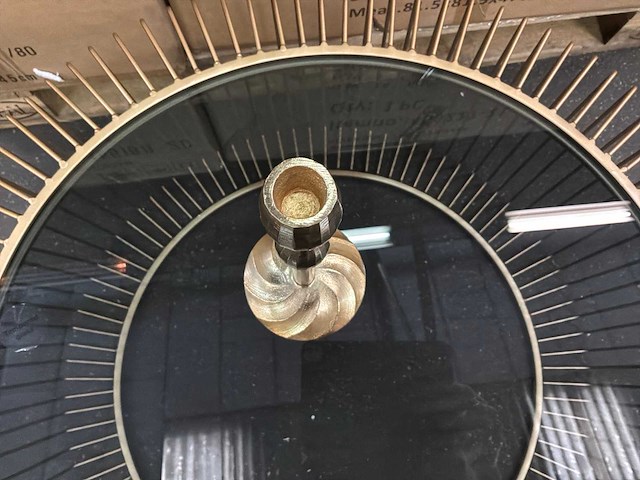 Riverdale kandelaar lue goud 26 cm (6x) - afbeelding 3 van  4