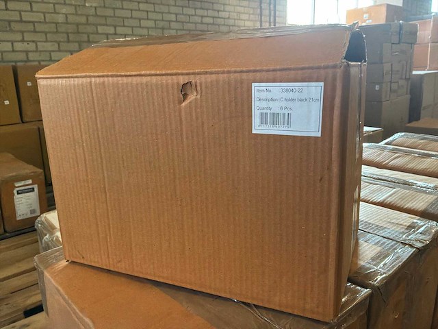 Riverdale kandelaar lue zwart 21cm (12x) - afbeelding 8 van  8