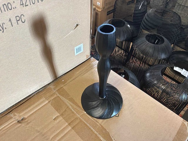 Riverdale kandelaar lue zwart 21cm (6x) - afbeelding 6 van  8