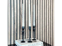 Riverdale kandelaar lue zwart 31cm (6x) - afbeelding 2 van  5