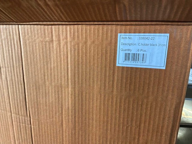 Riverdale kandelaar lue zwart 31cm (6x) - afbeelding 8 van  8