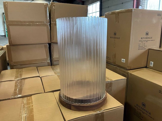 Riverdale lize windlicht 40cm - helder - afbeelding 1 van  5